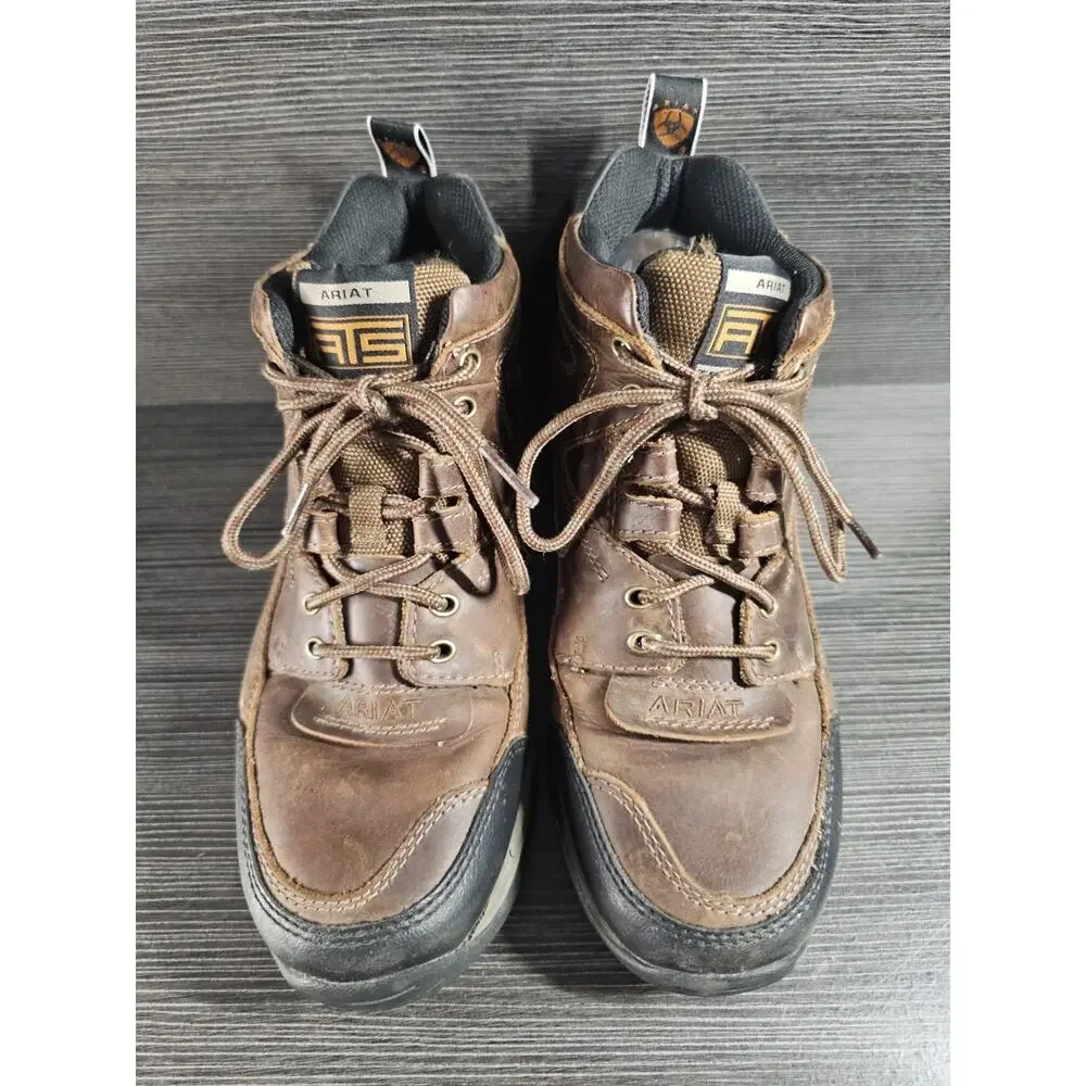 Ariat ATS Terrain Boots Mens 8.5EE Brown Leather 10002182 Hiking Outdoor Work